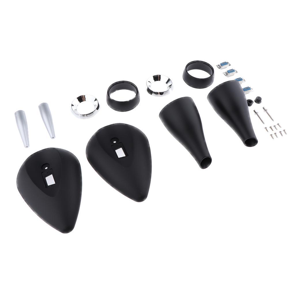 Premium Car Home Tweeter Speaker Enclosure Plastic Shell Cover Black