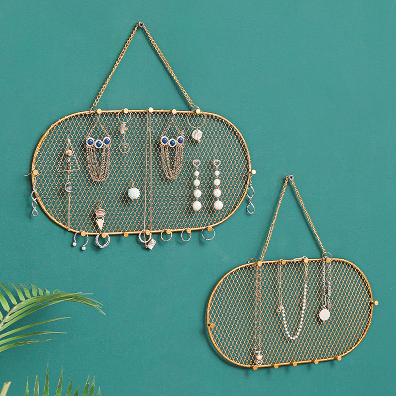 Jewelry Organizer Wall Mounted Display Decoration for Office Rings Bathroom