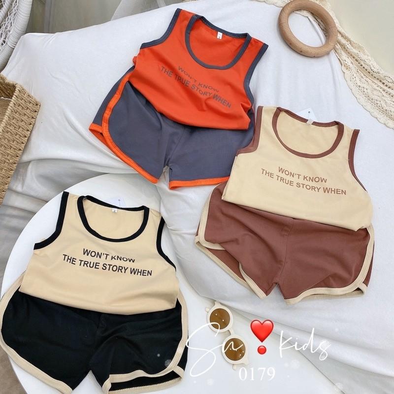 Bộ Ba Lỗ Sát Nách Bo Viền Cho Bé Trai Won’t Know