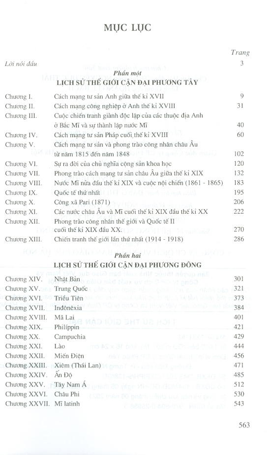 Lịch Sử Thế Giới Cận Đại (Tái bản 2021)