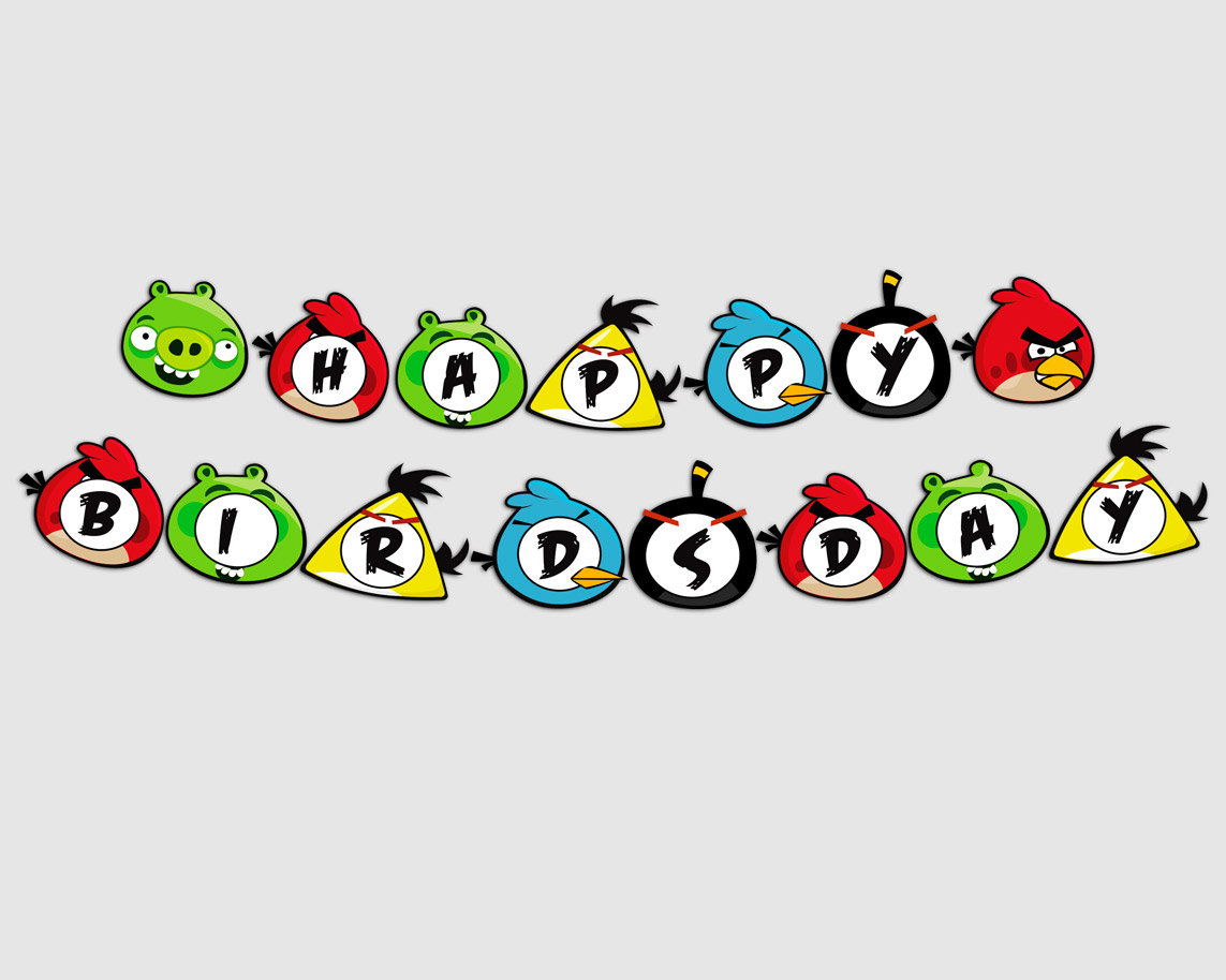 Set Trang Trí Sinh Nhật chủ đề Angry Birds