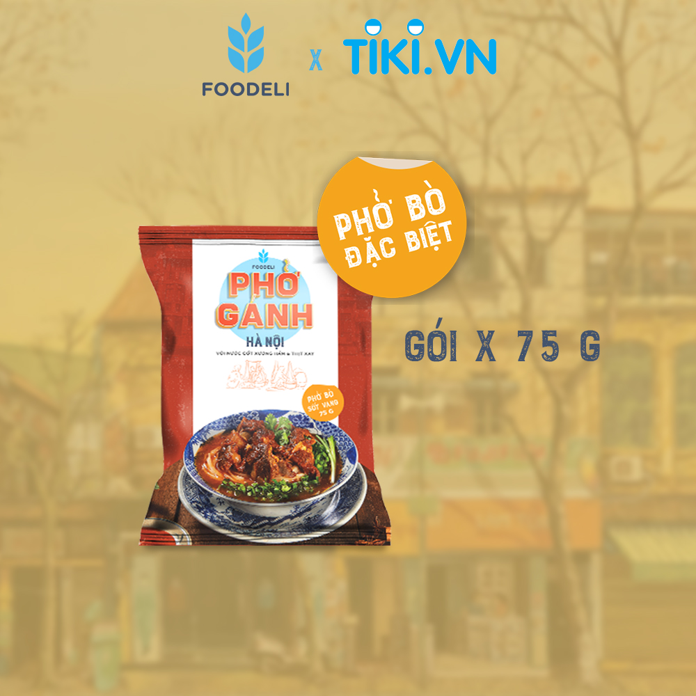 Phở Gánh Hà Nội ăn liền - Phở Bò Sốt Vang (Gói 75Gr)