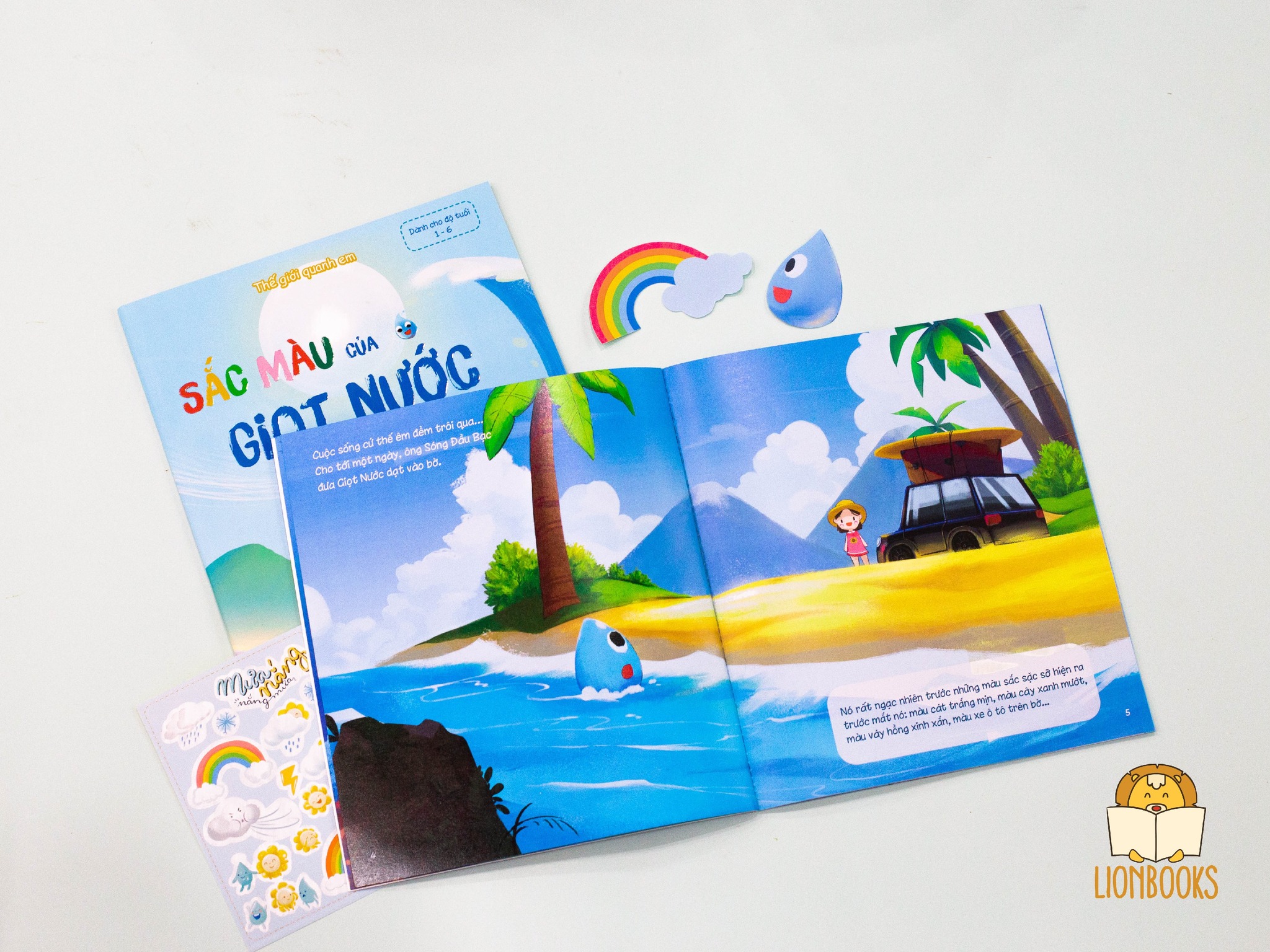 Cuốn Sắc Màu Của Giọt Nước - Sách Truyện Cho Bé Khám Phá Khoa Học Và Giúp Con Tự Tin Hơn