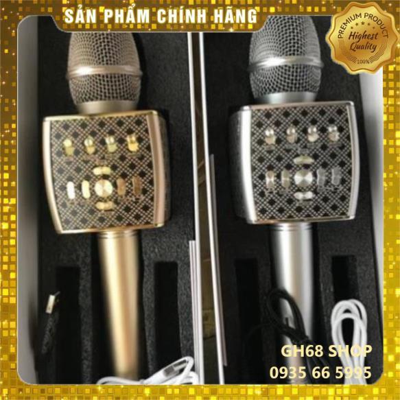 Micro không dây karaoke bluetooth Ys-95 cao cấp, mic livestream tích hợp loa hỗ trợ thẻ nhớ, usb