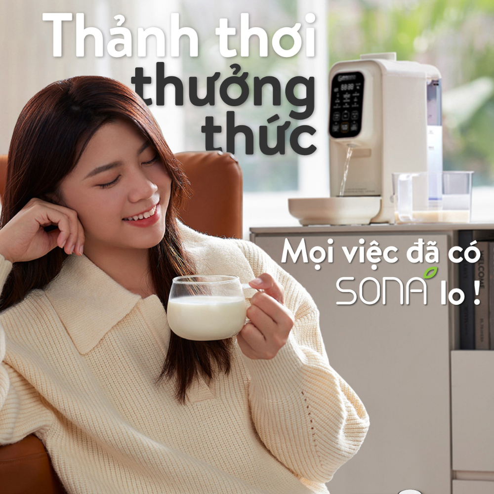 Máy Làm Sữa Hạt Tự Động 2GOOD SONA i8 (1,2 Lít) - Tự Động Nấu, Tự Động Vệ Sinh, Khử Sạch Vi Khuẩn Và Mùi Thực Phẩm - Hàng Chính Hãng