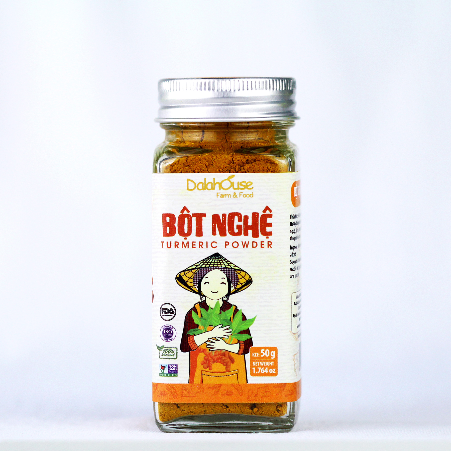 Nghệ bột hữu cơ Dalahouse - Bộtnghệ nếp nguyên chất sấy lạnh - Trải nghiệm cảm giác đơn giản trong bếp với các món ăn cầu kỳ