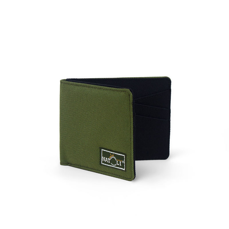 Ví da nam nữ dáng ngang NATOLI gập đôi đựng thẻ cầm tay cao cấp BST Simple Horizontal Wallet V4