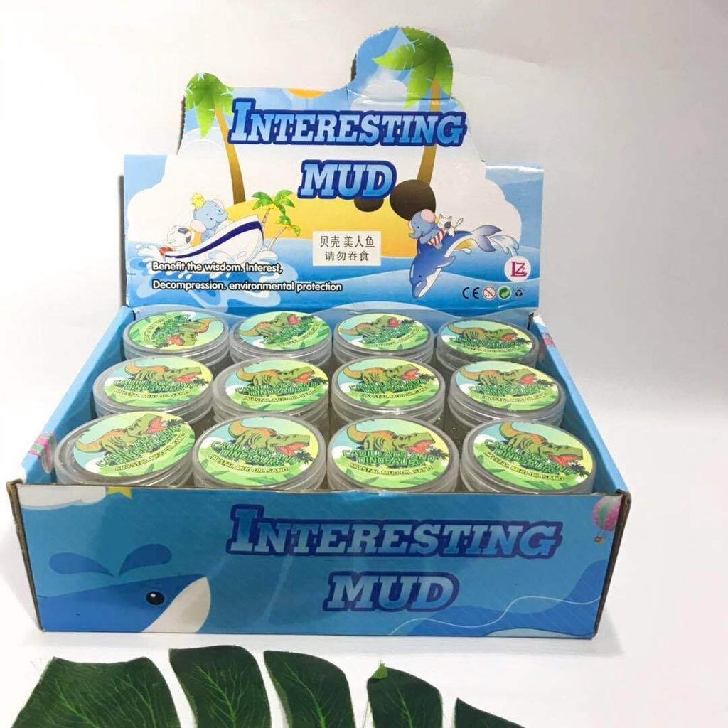 CLEAR Slime dẻo bóng mềm mịn charm vỏ sò NG0C TRAI màu cực đẹp Đồ chơi hũ slam chất nhờn ma quái squishy