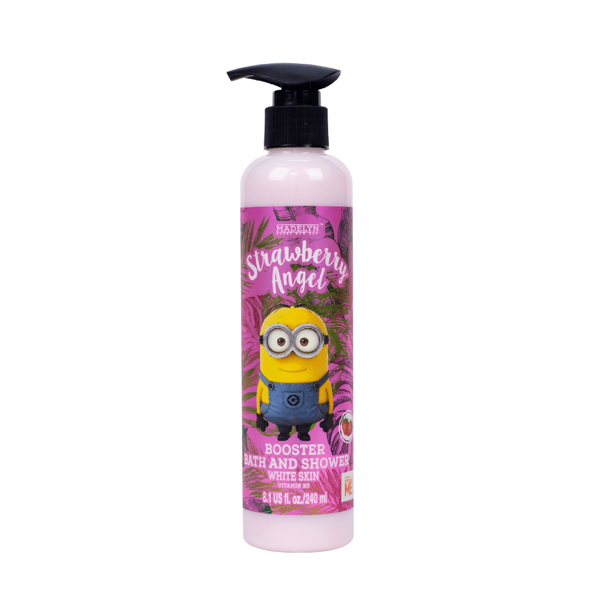 Sữa Tắm Trắng Da Hương Dâu Tây ( MADELYN MINIONS BOOSTER BATH AND SHOWER STRAWBERRY ANGEL)  240ml