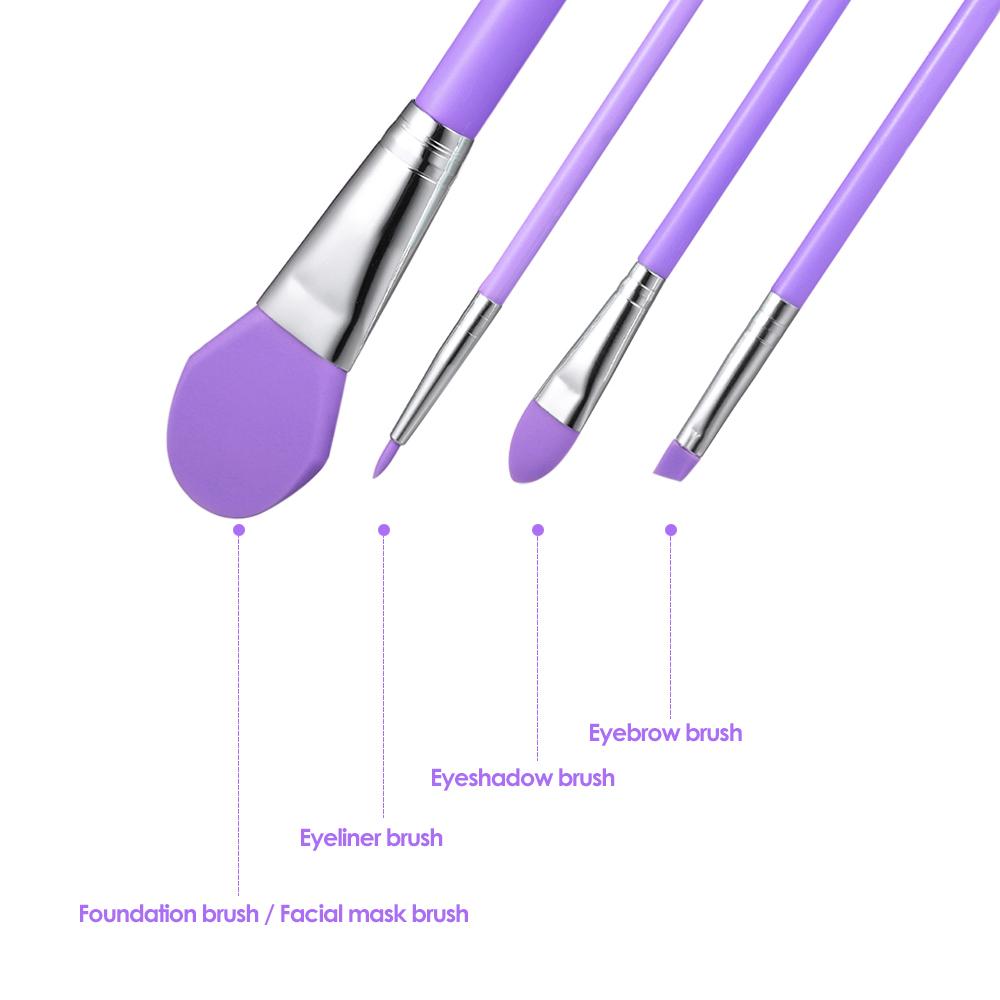 4 cọ trang điểm bằng silicone