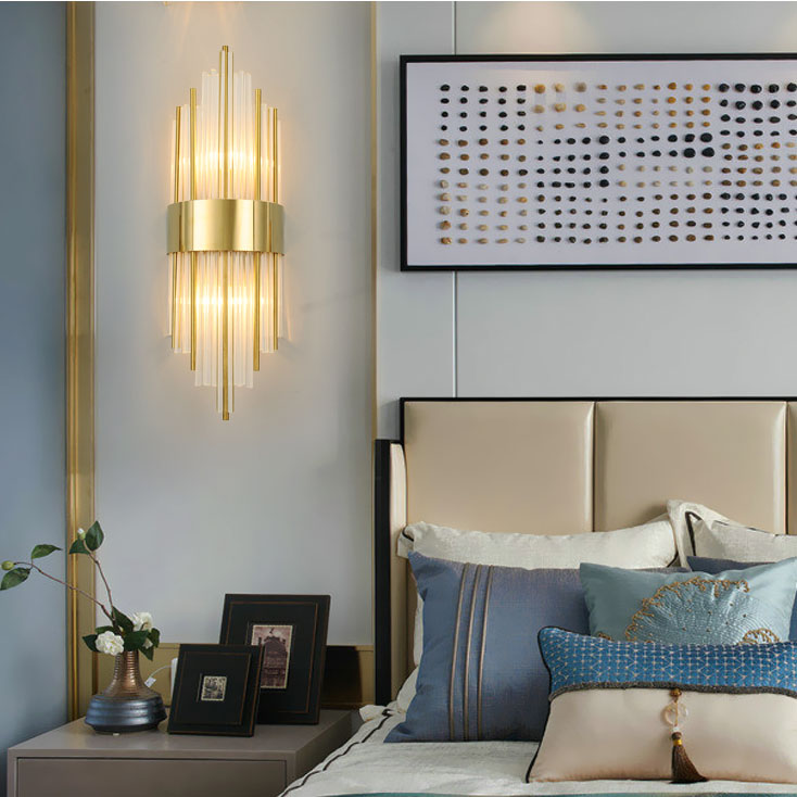 Đèn tường ESVER pha lê cao cấp trang trí nhà cửa sang trọng - kèm bóng LED chuyên dụng [ẢNH THẬT 100%]