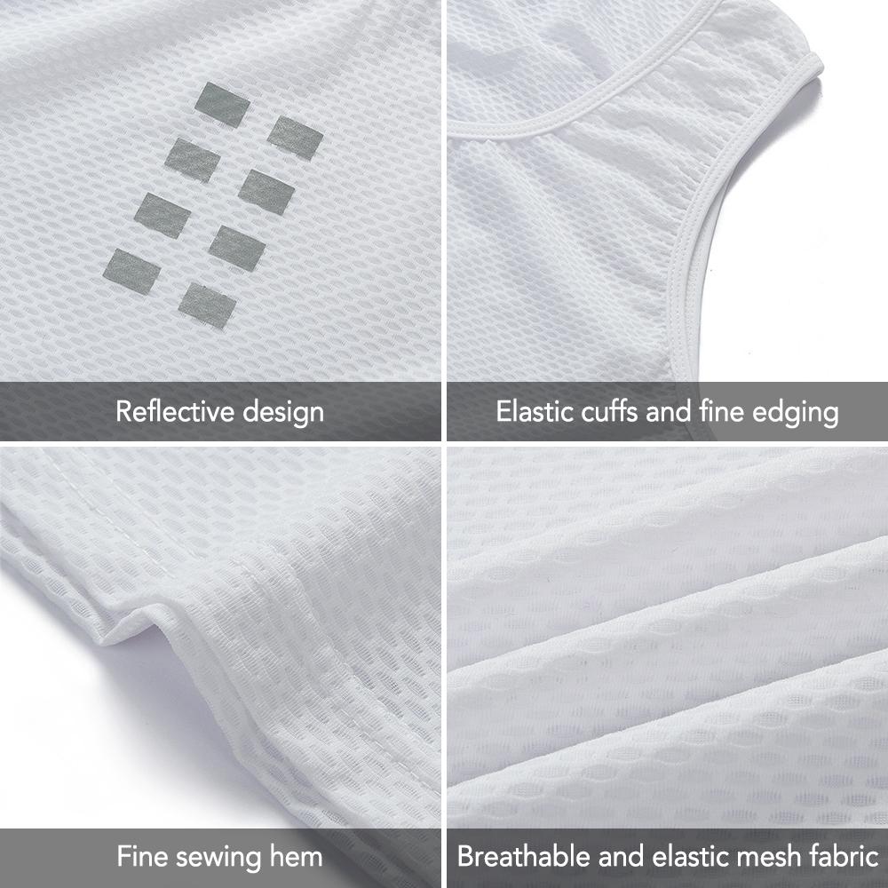 Nam giới Không tay đi xe đạp Áo lót nhanh khô Xe đạp cơ sở Lớp áo vest mùa hè Chạy bộ Vest đàn hồi thoáng khí Quần áo thể thao
