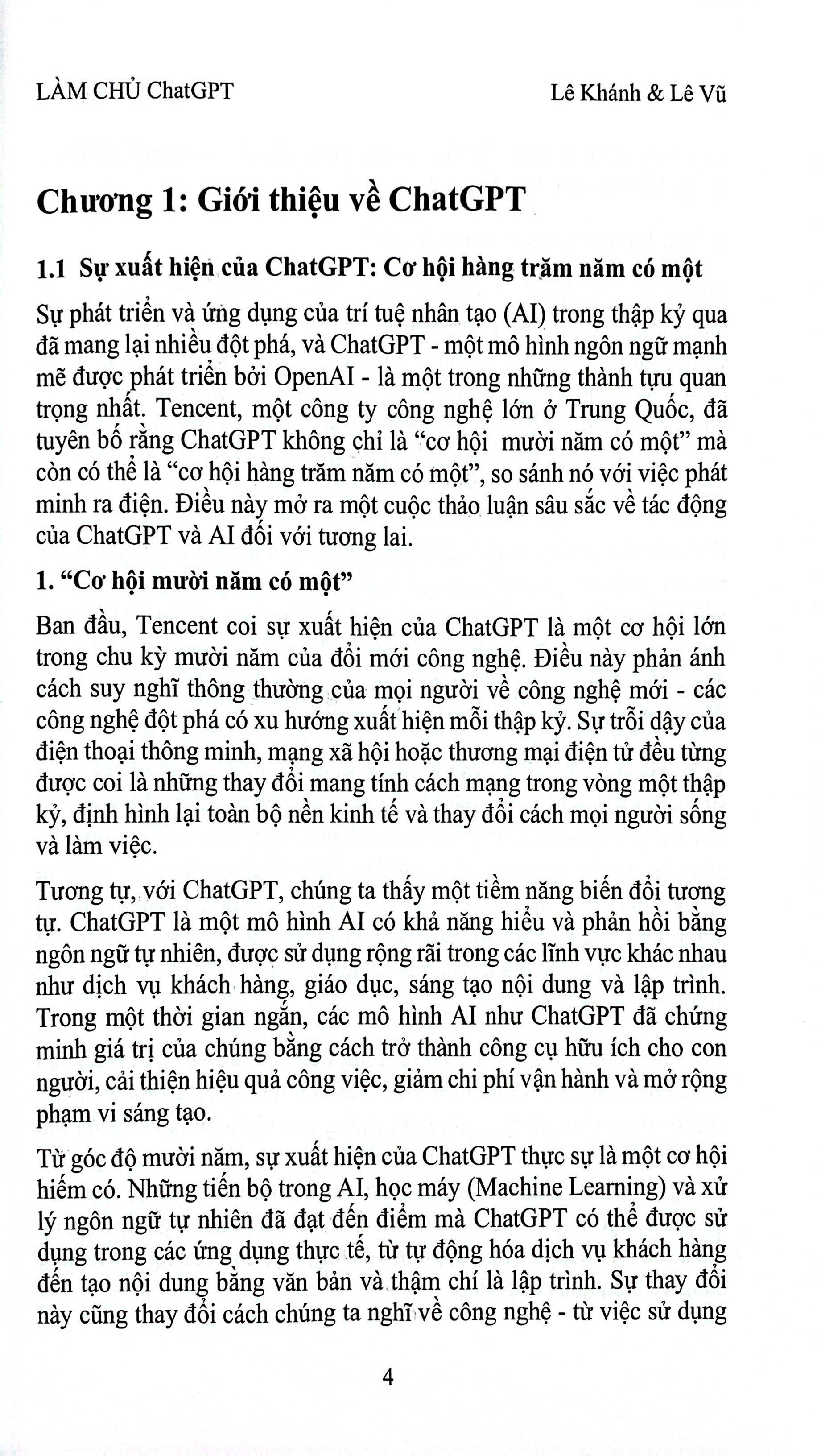 Sách - Làm Chủ ChatGPT - Khai Phá Sức Mạnh Của Các Cuộc Trò Chuyện AI