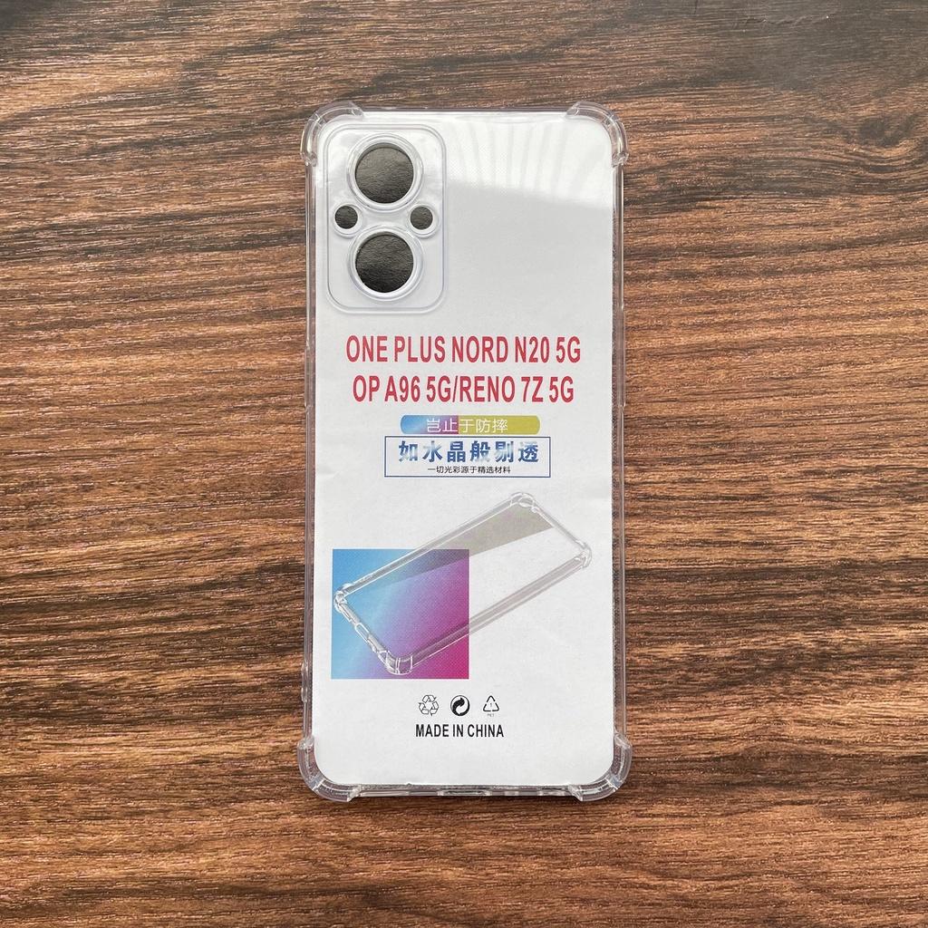 Ốp lưng silicon trong suốt chống sốc 4 cạnh cao cấp cho OPPO Reno7 Z 5G