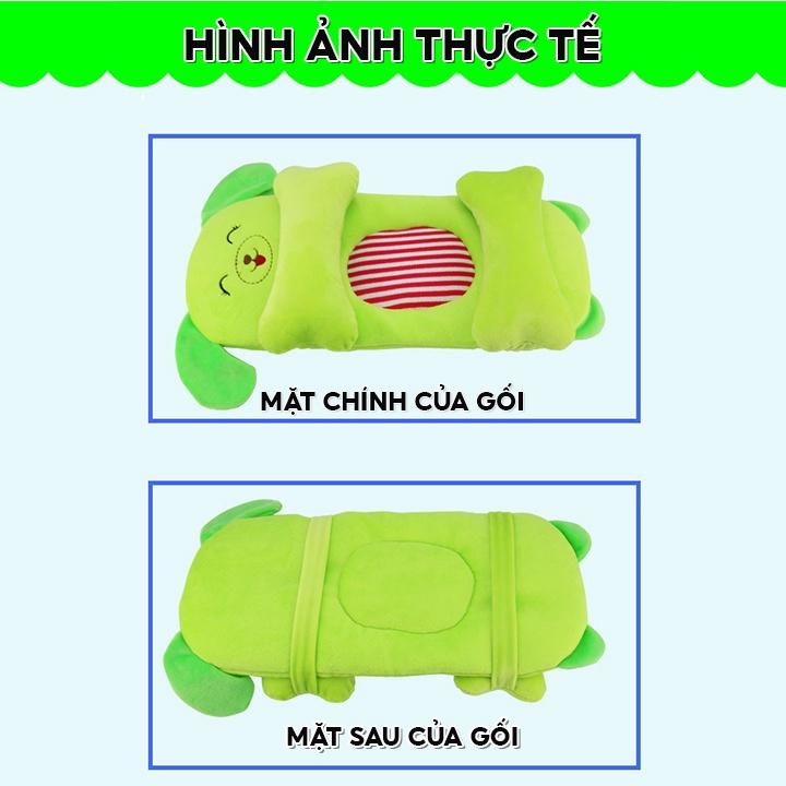 Gối Lõm Kê Đầu Bé Nhỏ Sơ Sinh Gối Tấn Hai Bên Chống Bẹt Đầu Trẻ Nhỏ Chất Liệu Bọc Gối Vải Nhun Cotton Cao Cấp YE-065