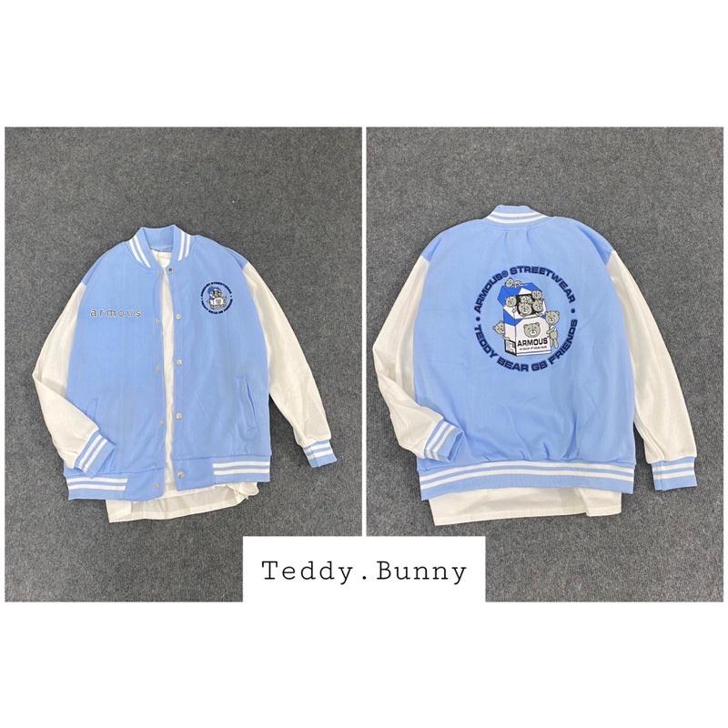 VARSITY BOMBER - ÁO BOMBER NỈ - AR MOUS