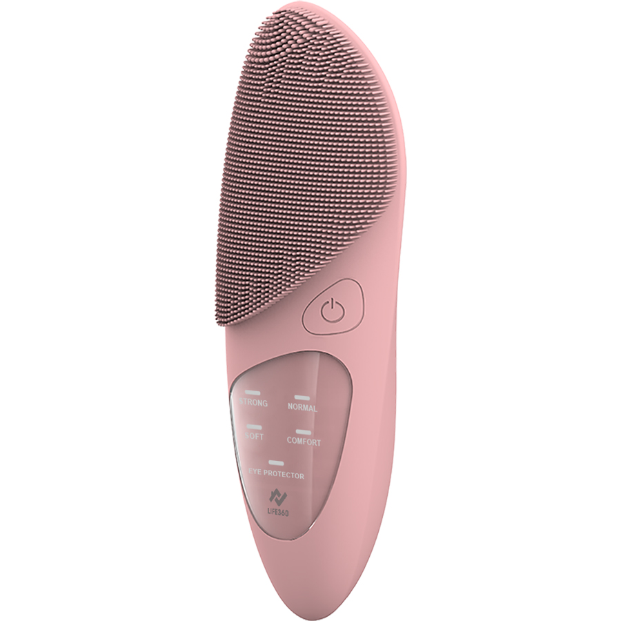 Máy Rửa Mặt Silicone Siêu Mềm Life360 LE-MRM22 với 5 Chế Độ Rửa Mặt Sạch Sâu, Massage và Chườm nóng vùng mắt