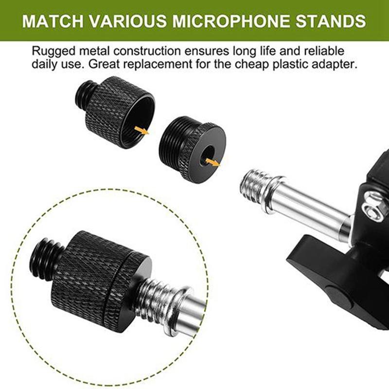 Set 4 đầu chuyển đổi 5/8 lỗ cắm sang 3/8 đầu cắm 3/8 sang 5/8 đực cho giá đỡ micro
