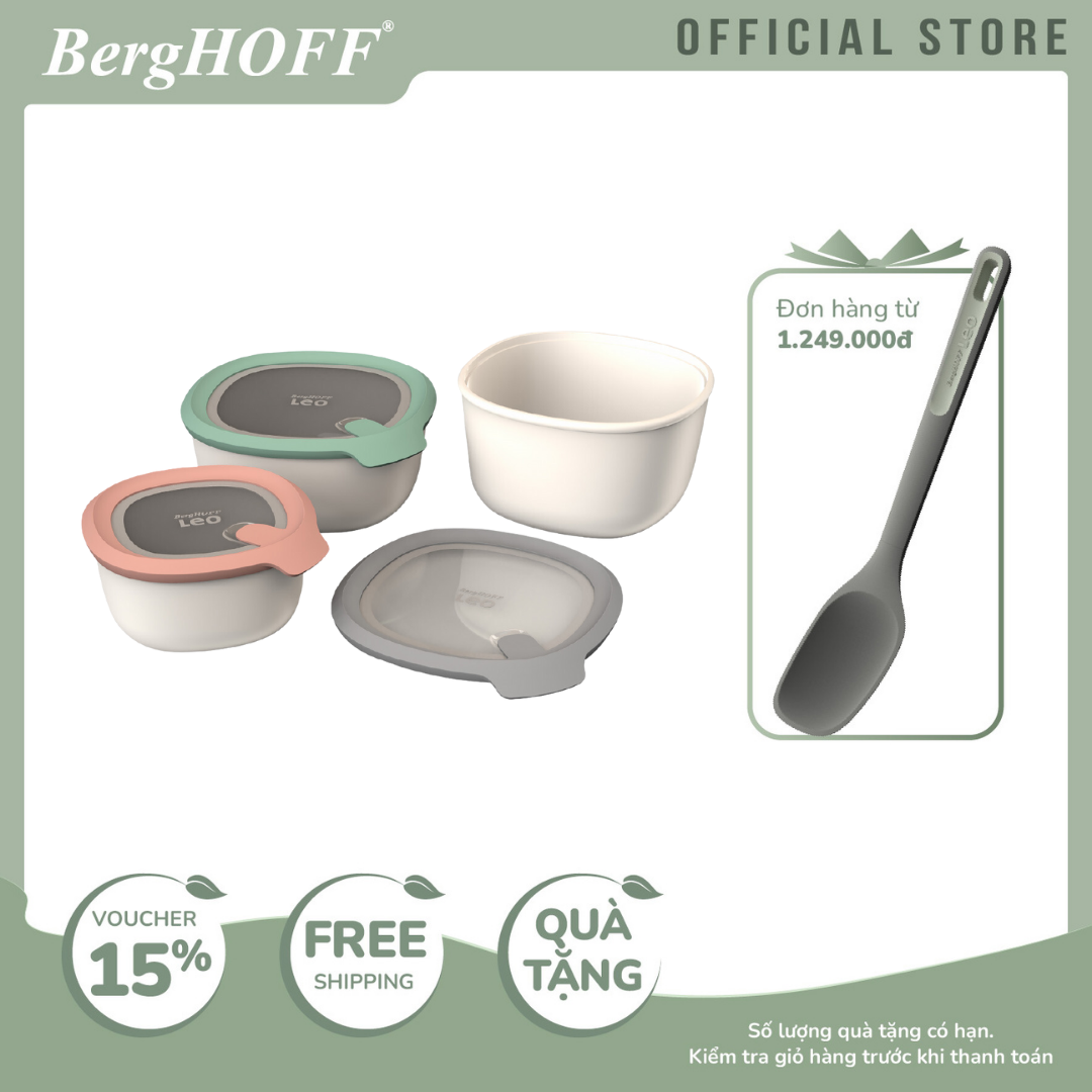 Bộ 3 hộp đựng thức ăn Berghoff - Hàng chính hãng