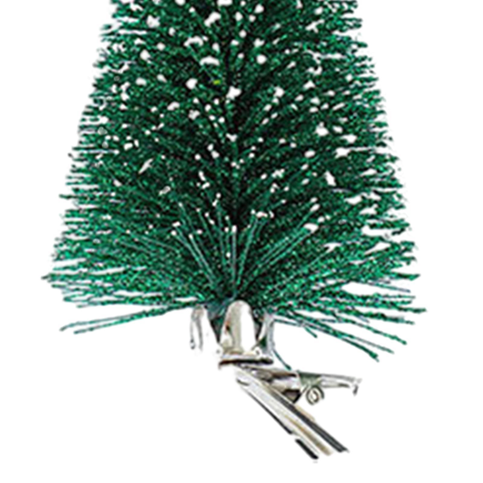 3x Artificial Christmas Tree with Clip Tabletop for Desk Shop Showcase Party