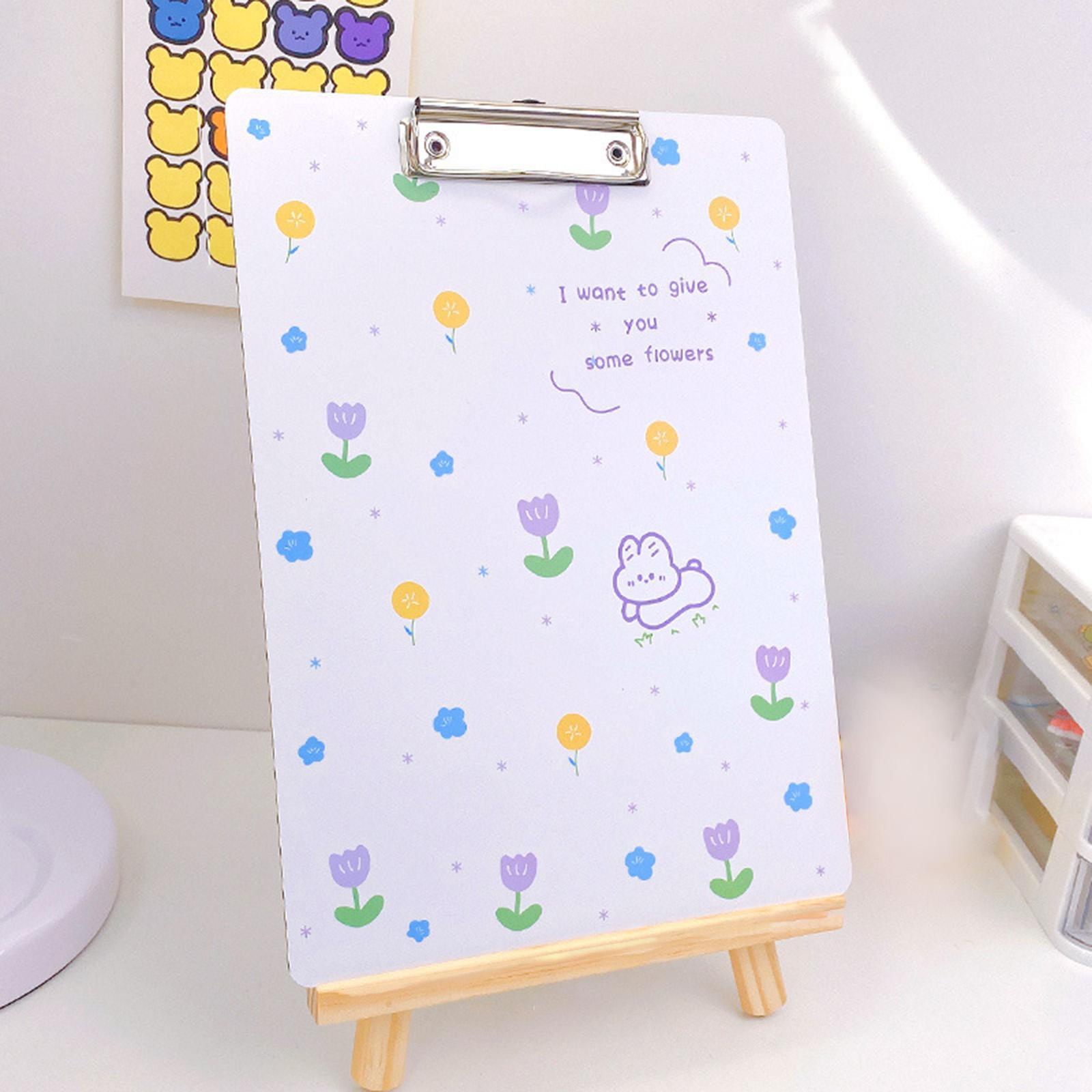2PCS Cute Clipboard Fastener File Folders Gifts Creative for Home Office