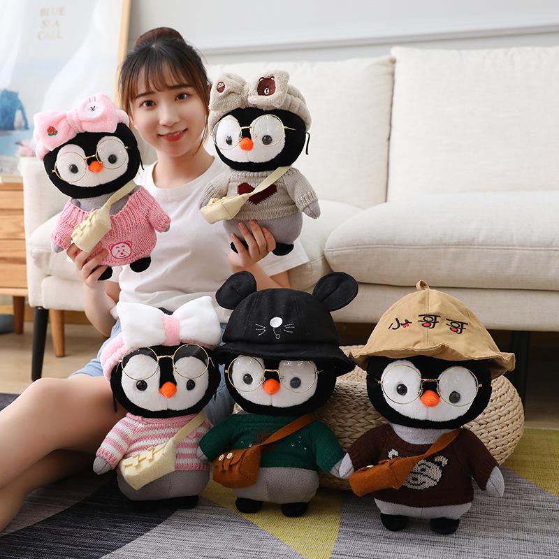 30Cm Hoạt Hình Dễ Thương Chim Cánh Cụt Cosplay Đầm Sang Trọng Đồ Chơi Nhồi Bông Đáng Yêu Động Vật Búp Bê Mềm Gối Cho Bé Dành Cho Trẻ Em Bé Gái quà Tặng Sinh Nhật