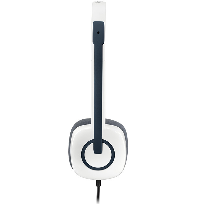 Tai nghe chụp tai Logitech H150 - 2 jack 3.5mm, Mic khử giảm tiếng ồn, âm thanh nổi - Hàng chính hãng - Màu Trắng