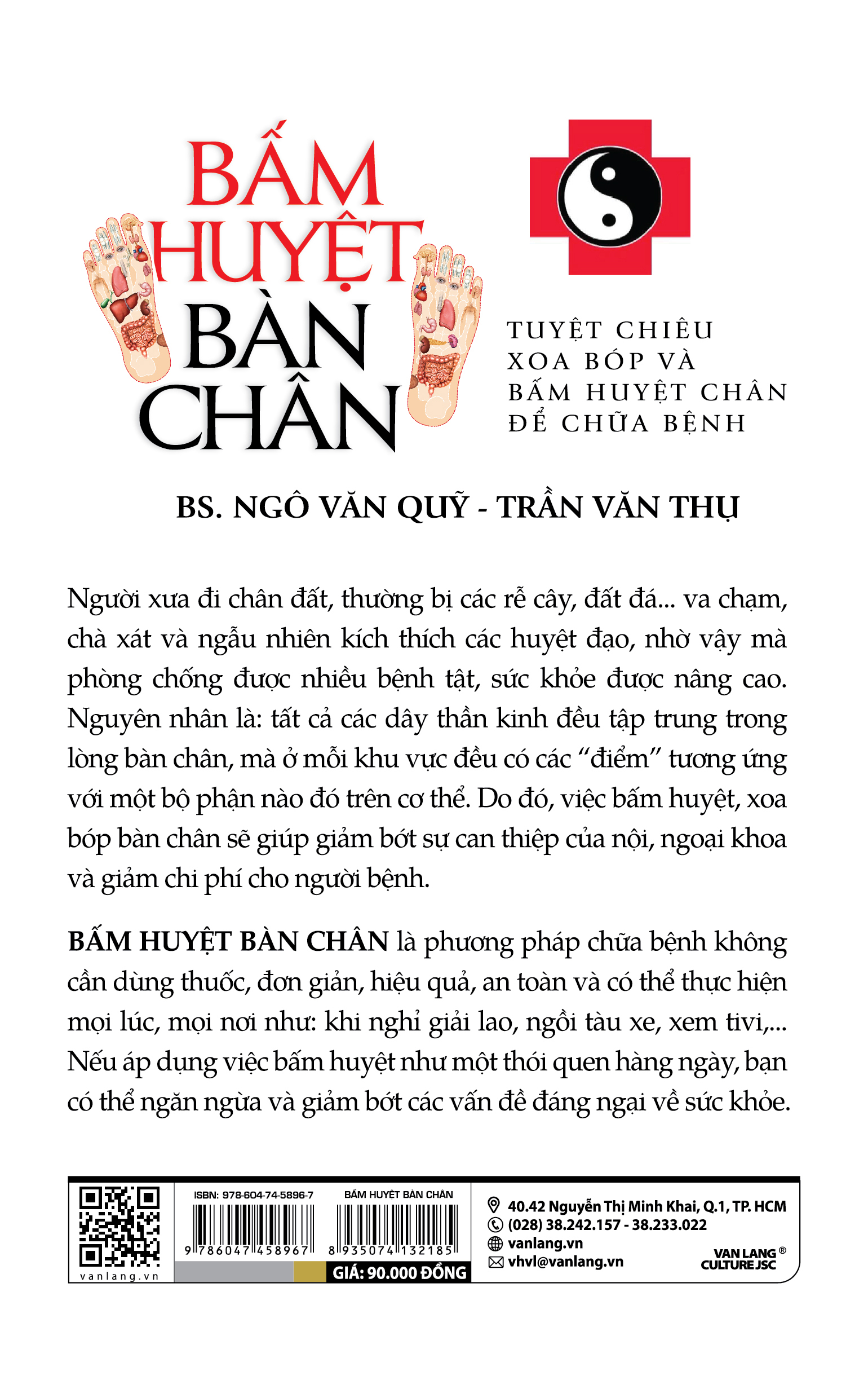 Bấm Huyệt Bàn Chân - Vanlangbooks - Tái Bản 2023