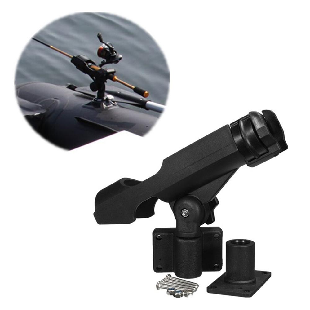 Plastic Fishing Rod Holder Adjustable Fishing Pole Holder with Clamp Folding Rod Racks Holder for Boat Kayak