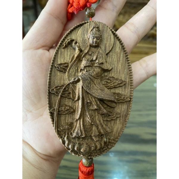 Tượng Phật Trầm Hương ,Dây Khánh Phật Quan Thế Âm Treo Xe Trang Trí Ô Tô , May Mắn ,Bình An , Tài Lộc- Chạm Khắc Tinh Tế