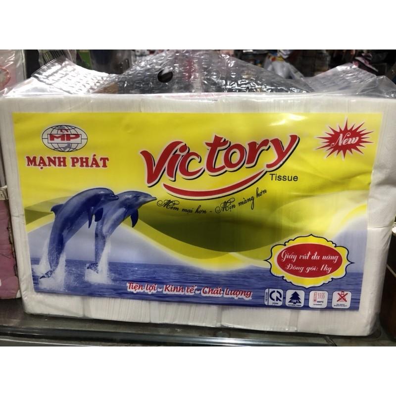 Khăn giấy ăn rút đa năng cao cấp Victory Tissue bịch 1 kg