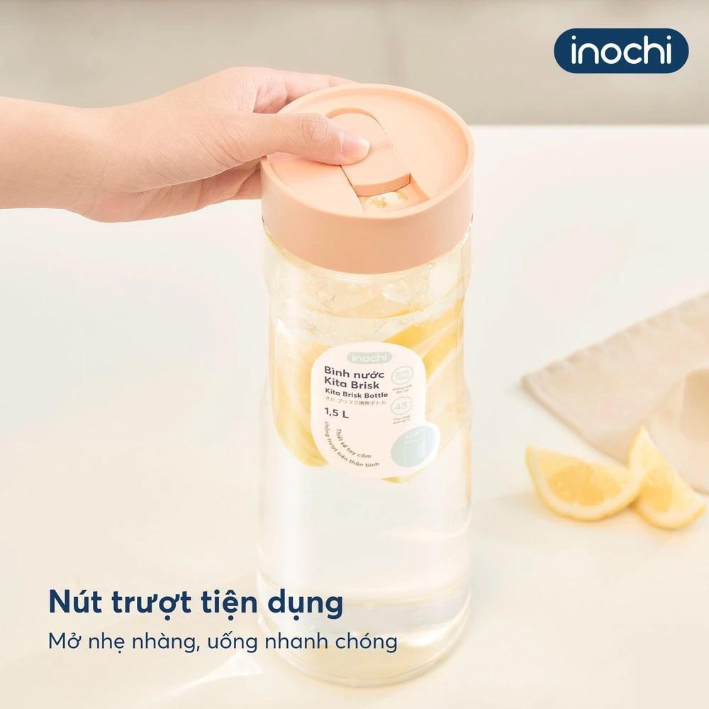 Bình Nước Kita Brisk 1.5L - Inochi HIN.BNKB.1500 - Màu Hồng Nhạt
