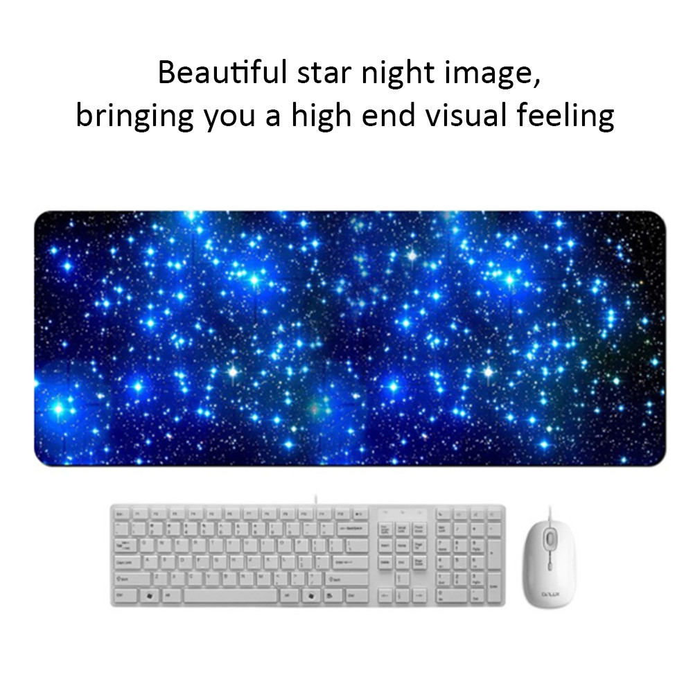 Tấm Lót Chuột Starry Sky Khóa Cạnh Chống Trượt Cho PC Máy Tính Xách Tay Macbook