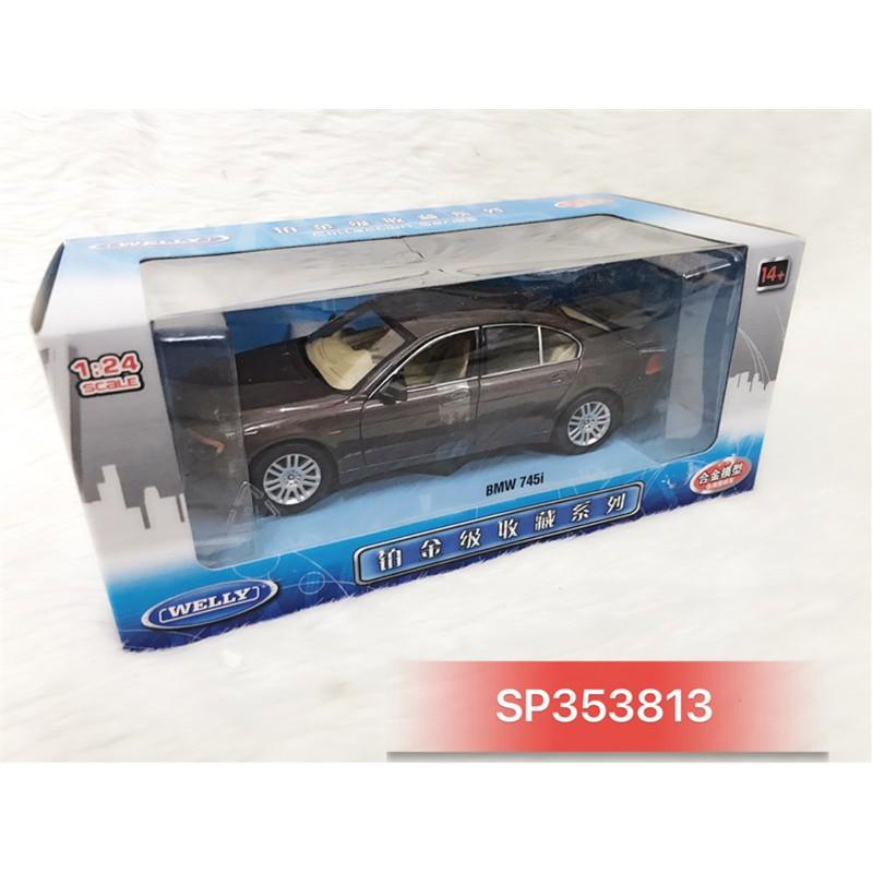 Xe MH WELLY BMW745I 1:24 (Đỏ), 22446R (Hộp) - SP353813