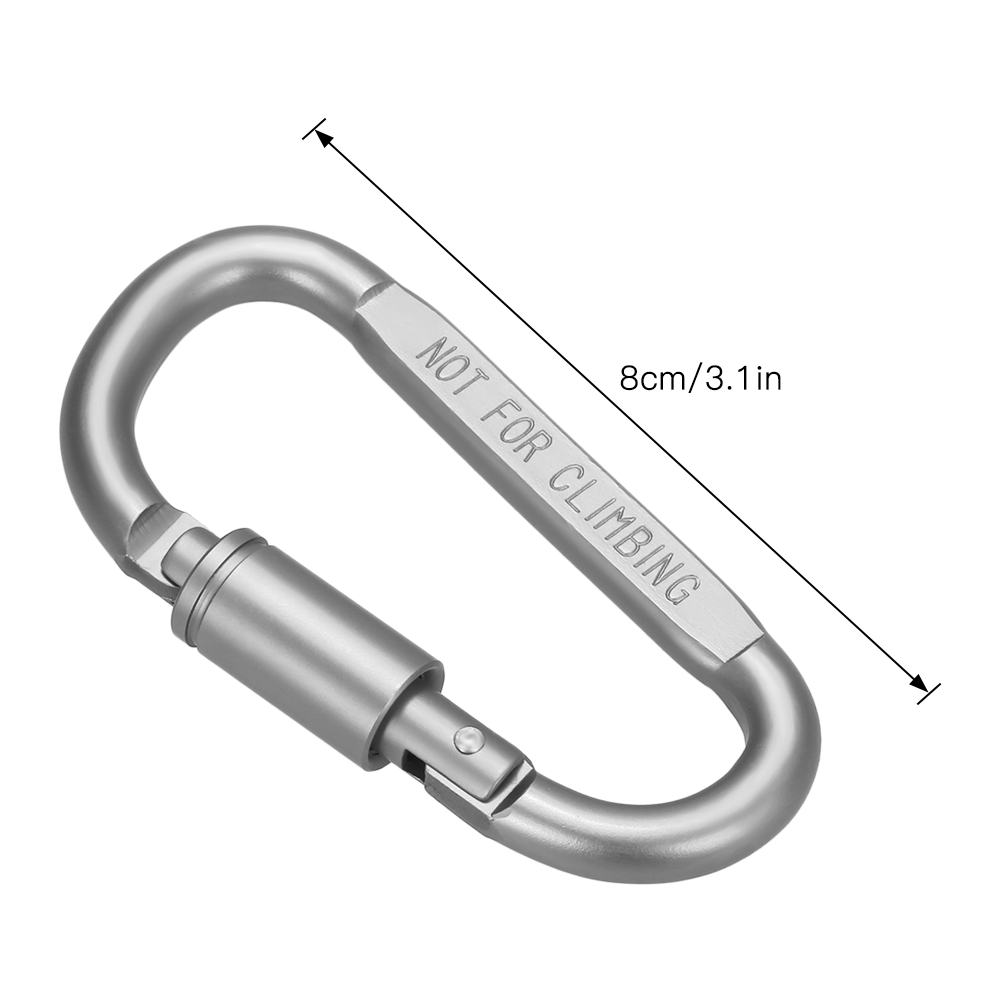 12 Chiếc Móc Khóa Carabiner Dạng D Bằng Hợp Kim Nhôm