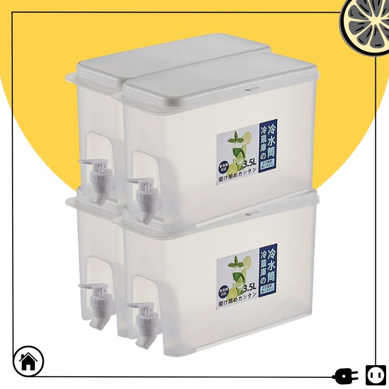 Bình nước có vòi, bình nước để trong tủ lạnh, dung tích 3,5L | Gia dụng KAM