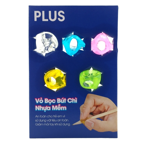 Vỏ Bọc Bút Chì Nhựa Mềm - Set 5 Cái - Plus-690-V002