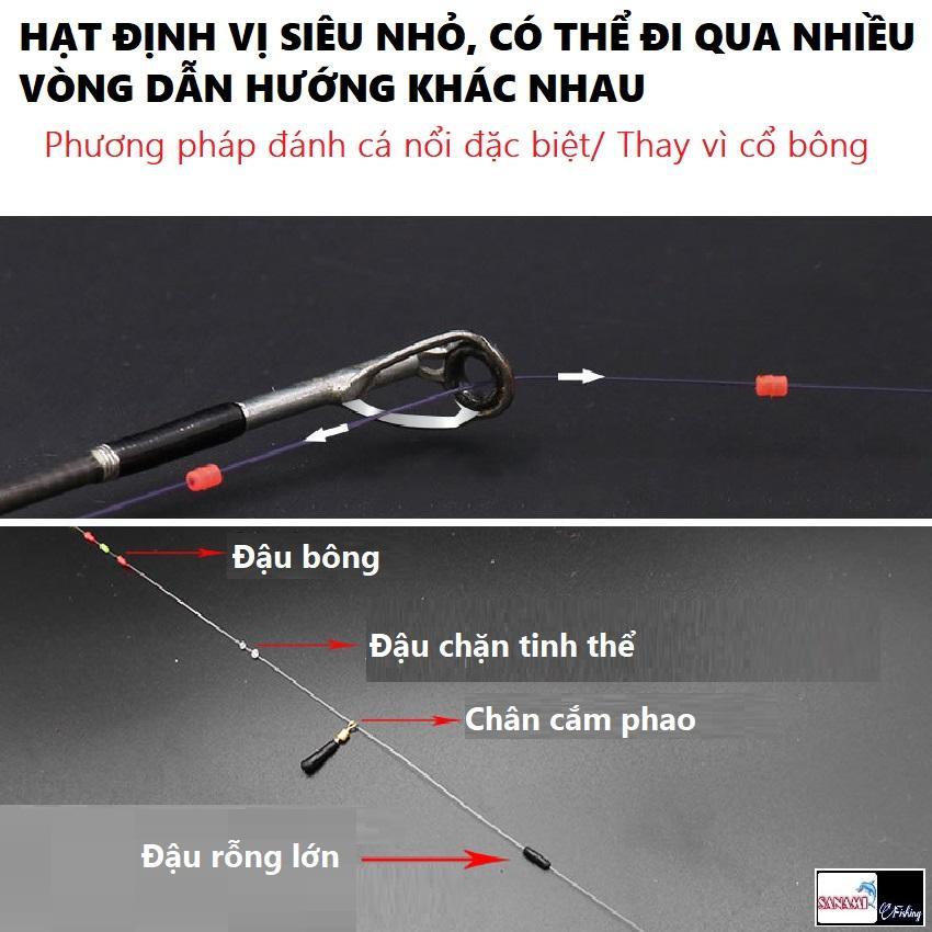 Vỉ Hạt Đậu Định Vị Câu Cá Thắt Nút Đôi Bằng Vải Cotton Chống Xoắn PKK19 - Sanami Fishing