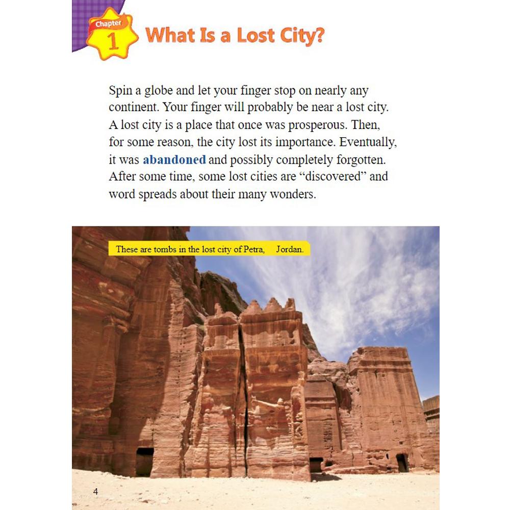 [Compass Reading Level 7-9] Discovering Lost Cities - Leveled Reader with Downloadable Audio Free - Sách nhập khẩu từ NXB Compass