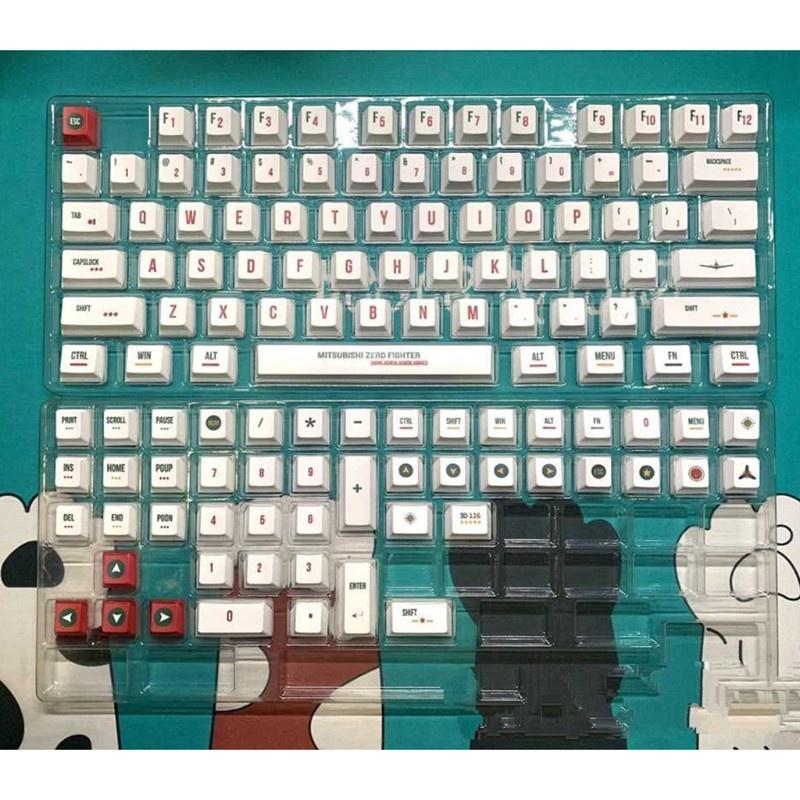 HSV Keycap Dye Sublimation Cherry Profile Mechanical Keyboard PBT Keycap 123Keys/Set