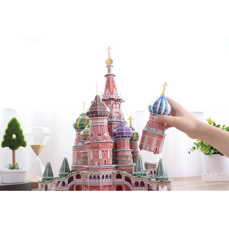 Mô hình giấy 3D - Quảng Trường Đỏ ST.Basil’s Cathedral C239h