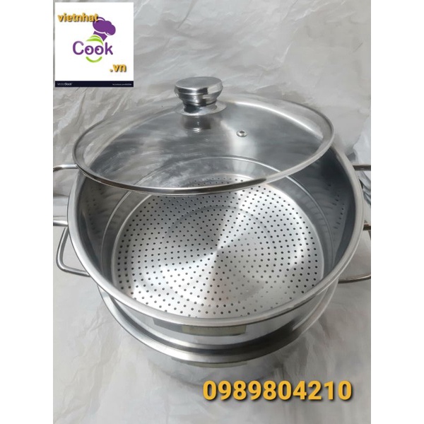 Ngăn xửng hấp inox 430 size 30, ngăn inox đồ xôi ,hấp xôi  3_5kg,