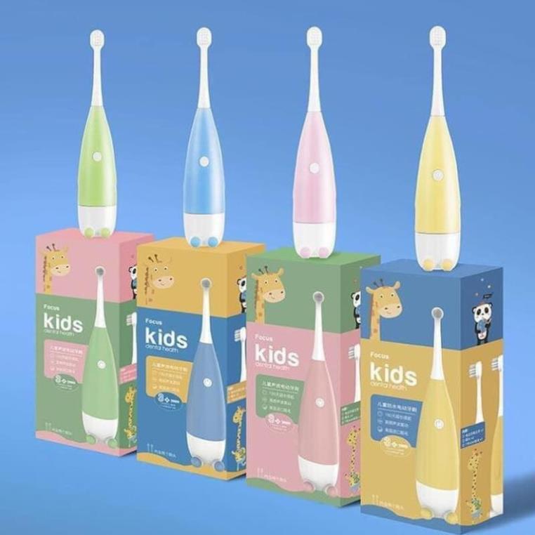 Bàn Chải Điện Cho Bé Focus Kids Sạch Răng Tiện Lợi Chống Nước IPX5 ️RẺ VÔ ĐỊCH️ Máy Đánh Răng Tự Động Cho Bé