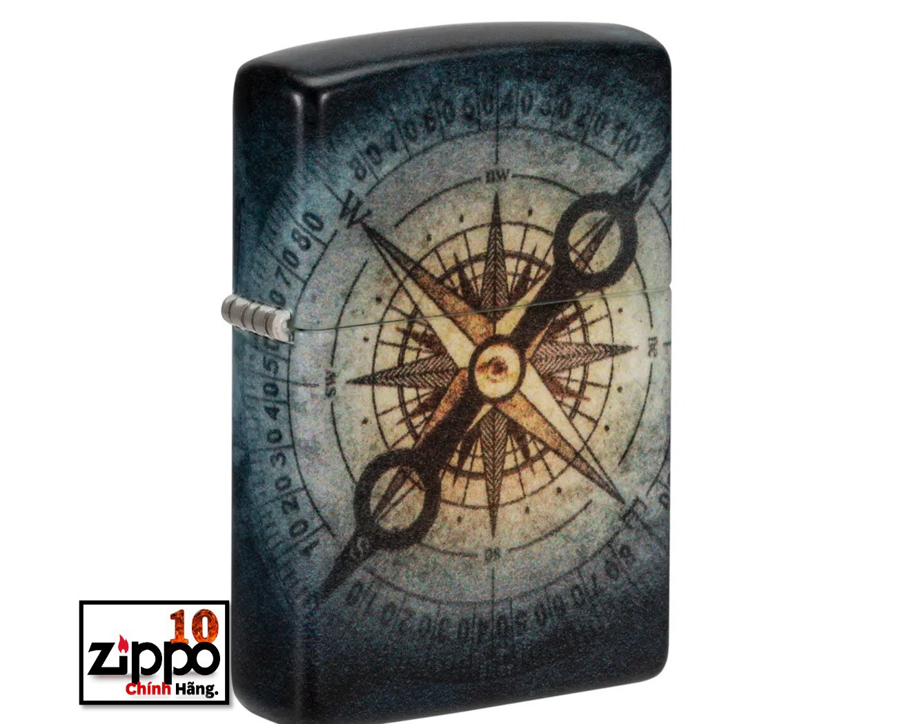 Bật lửa Zippo 48562 Compass Ghost Design(Dạ Quang) - Chính hãng 100%