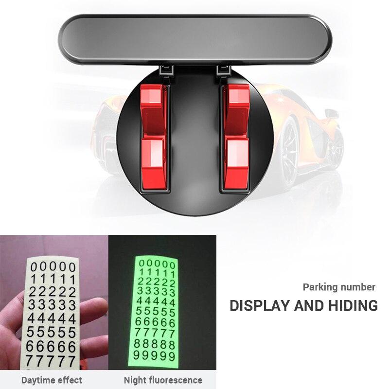 Giá đỡ điện thoại đa năng chống trượt gắn bảng điều khiển xe hơi có bảng số cho bãi đậu xe tạm thời