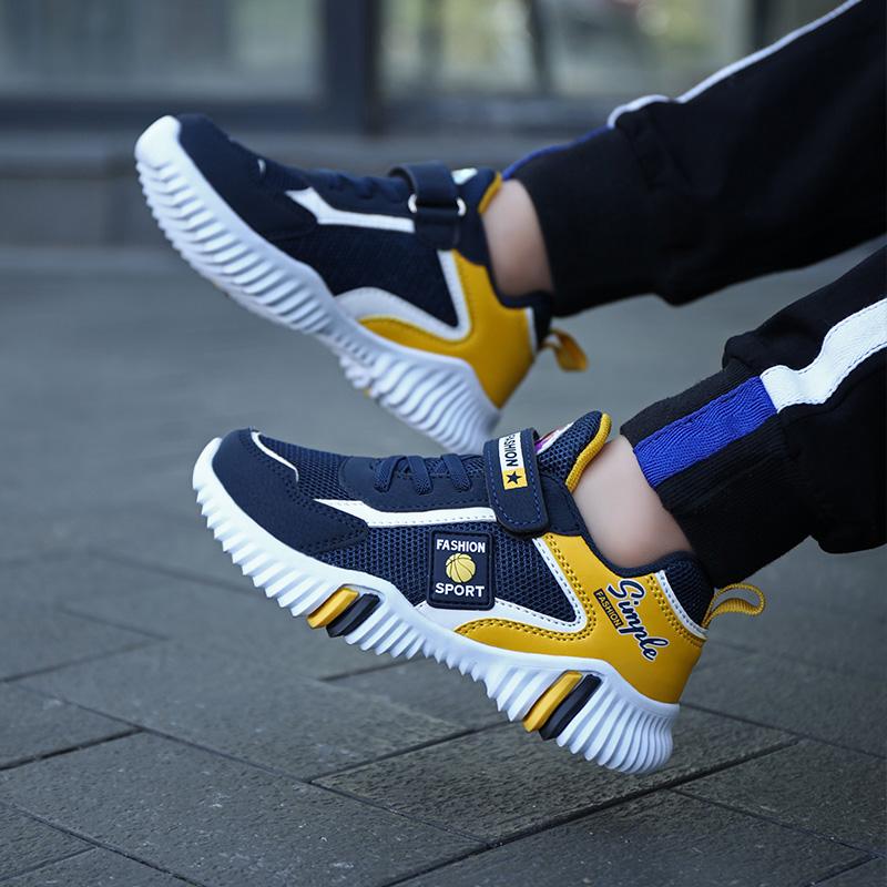 Giày chạy bộ của các chàng trai 2022 Thời trang mùa thu Giày thể thao đi bộ bình thường Color: green-585-Mesh Shoe Size: 30