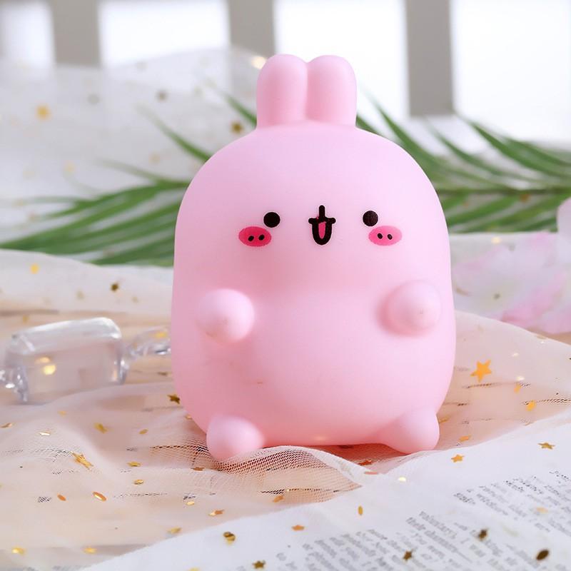 Đèn Ngủ Decor Phòng Dễ Thương Trang Trí Phòng Ngủ Phòng Khách Pin Hình Thỏ Cute 11x8x9 cm