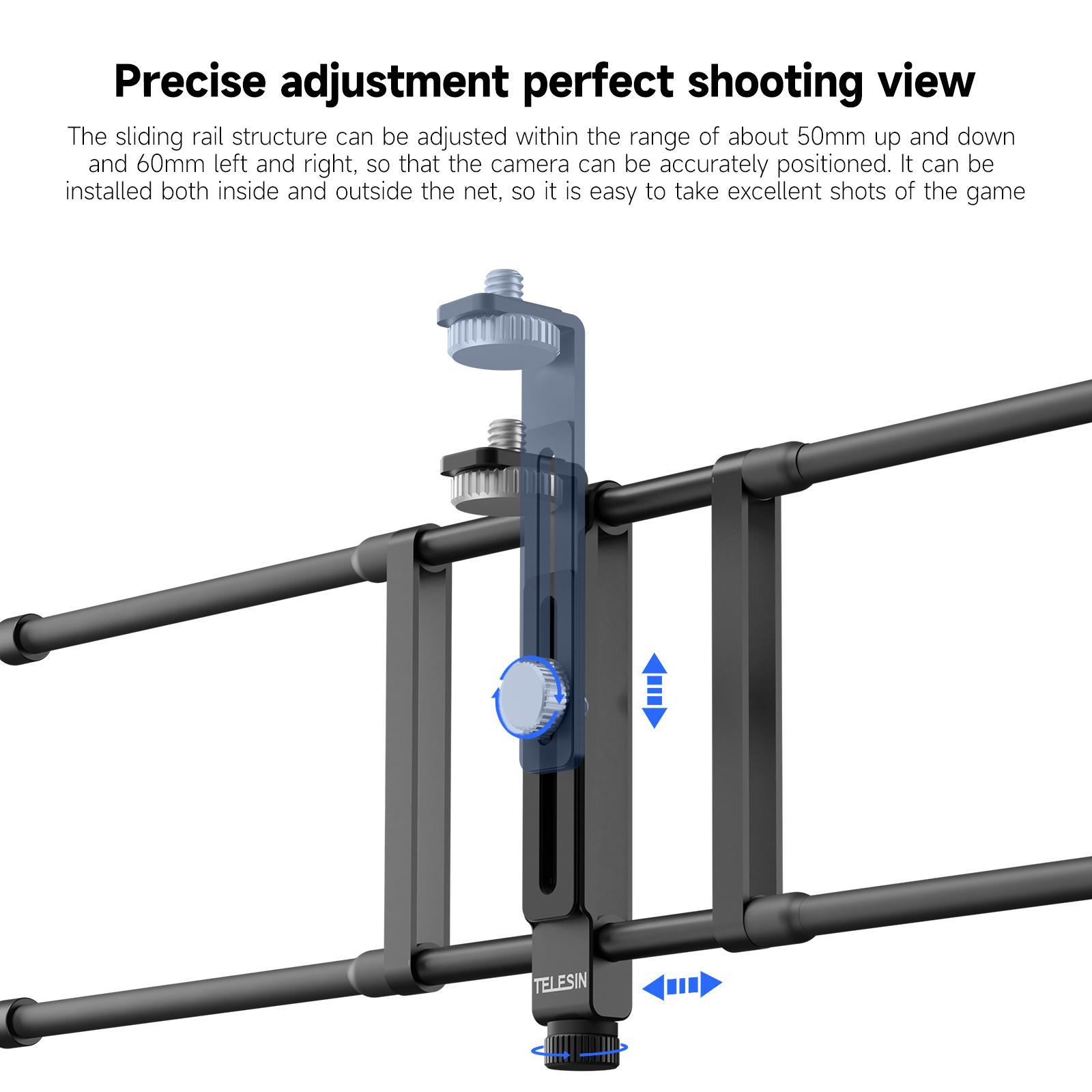 Telesin Magic ARM khung treo Net Stand có thể gập lại cho GoPro Insta360 DJI Action Điện thoại thông minh Hành động Phụ kiện phụ kiện