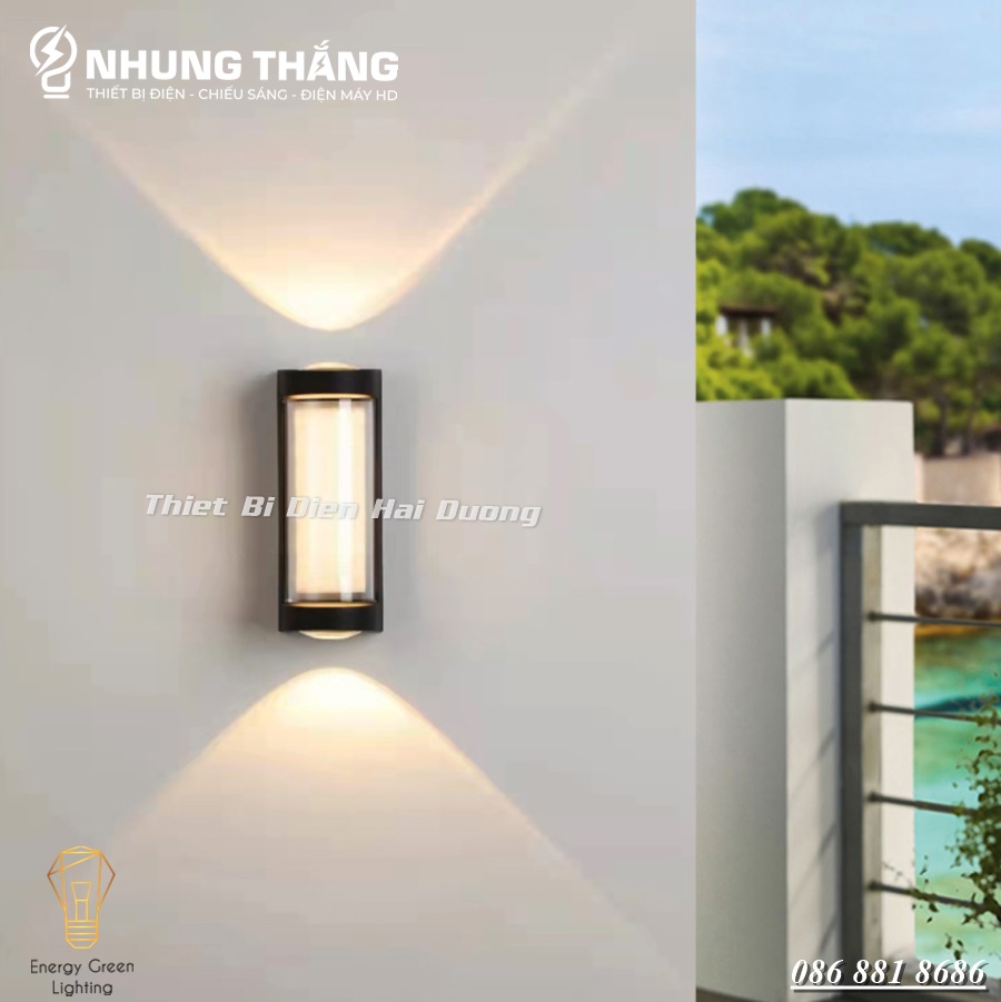 Đèn Hắt Tường Chống Nước 2 Đầu Chiếu Sáng DT-FL22 - 16W Thân Nhôm - Chip Led Siêu Sáng - Có Video