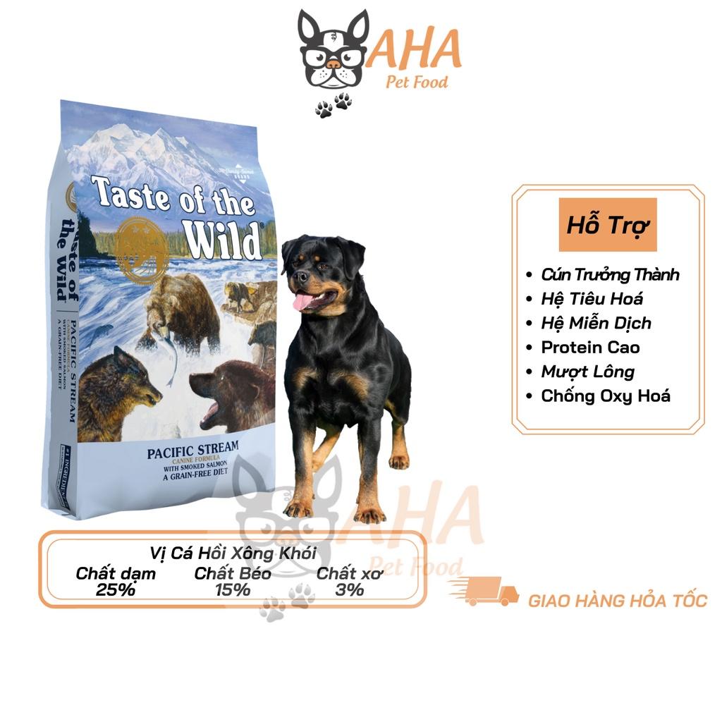 Thức Ăn Cho Chó Rottweiler Taste Of The Wild Bao 2kg - Thức Ăn Cho Chó, Vị Cá Hồi Xông Khói, Rau Củ Quả, Pacific Stream